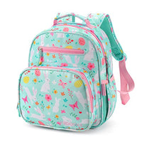 Girls Lightweight Backpack 15 Inch Rainbow Elementary School Bookbag with Insulated Pocket