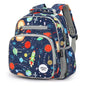 Girls Lightweight Backpack 15 Inch Rainbow Elementary School Bookbag with Insulated Pocket