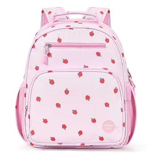 Girls Lightweight Backpack 15 Inch Rainbow Elementary School Bookbag with Insulated Pocket