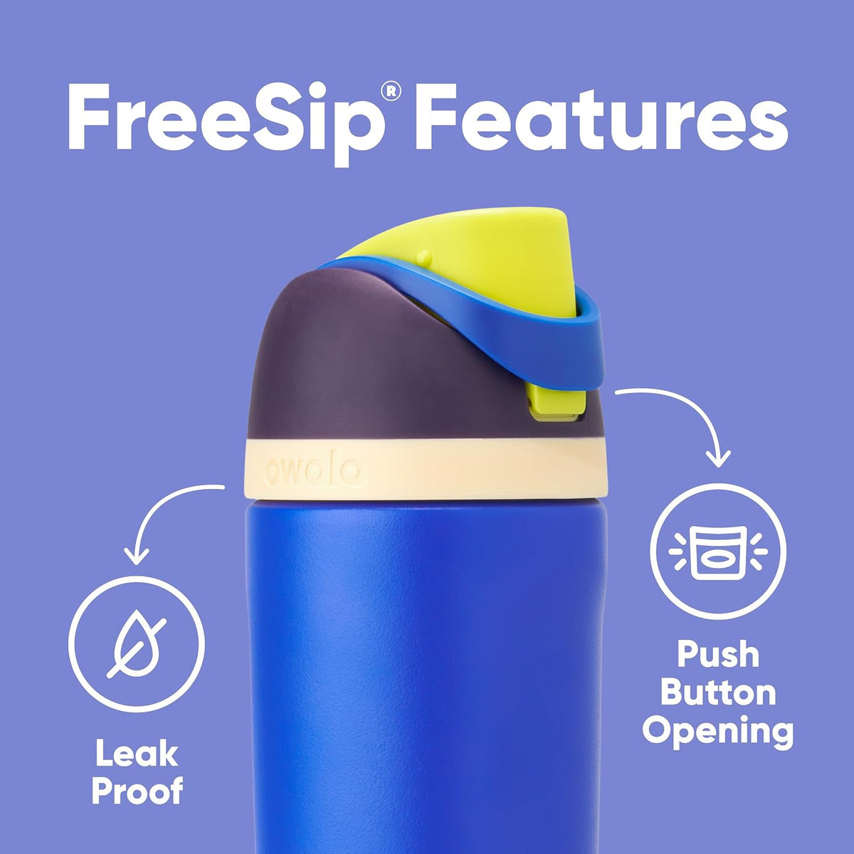 Insulated Stainless Steel BPA-Free Kids Water Bottle with Straw 14 oz