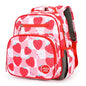 Kids Backpack 15 Inch School Bookbag for Girls Elementary with Insulated Pocket Flower Pink