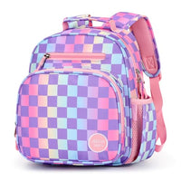 Kids Backpack 15 Inch School Bookbag for Girls Elementary with Insulated Pocket Flower Pink