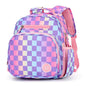 Kids Backpack 15 Inch School Bookbag for Girls Elementary with Insulated Pocket Flower Pink