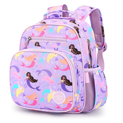 Kids Backpack 15 Inch School Bookbag for Girls Elementary with Insulated Pocket Flower Pink