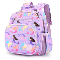 Kids Backpack 15 Inch School Bookbag for Girls Elementary with Insulated Pocket Flower Pink
