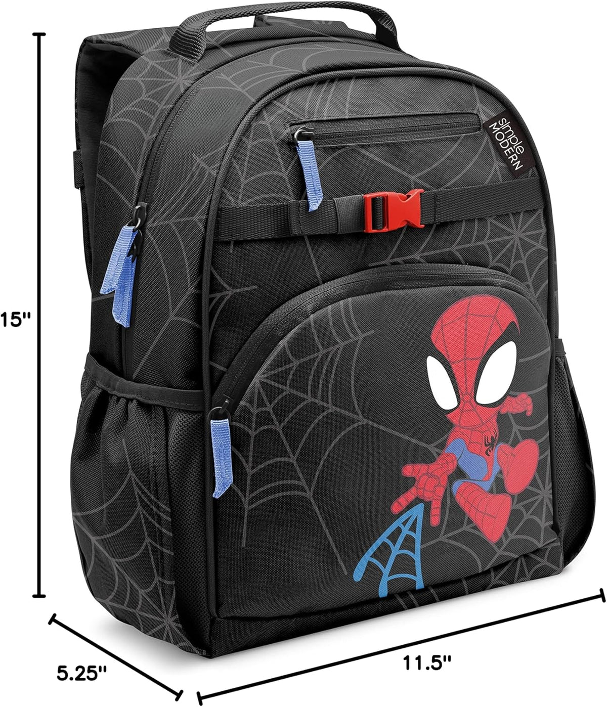 Kids Backpack for School 12L Medium Toddler Preschool Kindergarten Fits Lunch Box Marvel Spidey