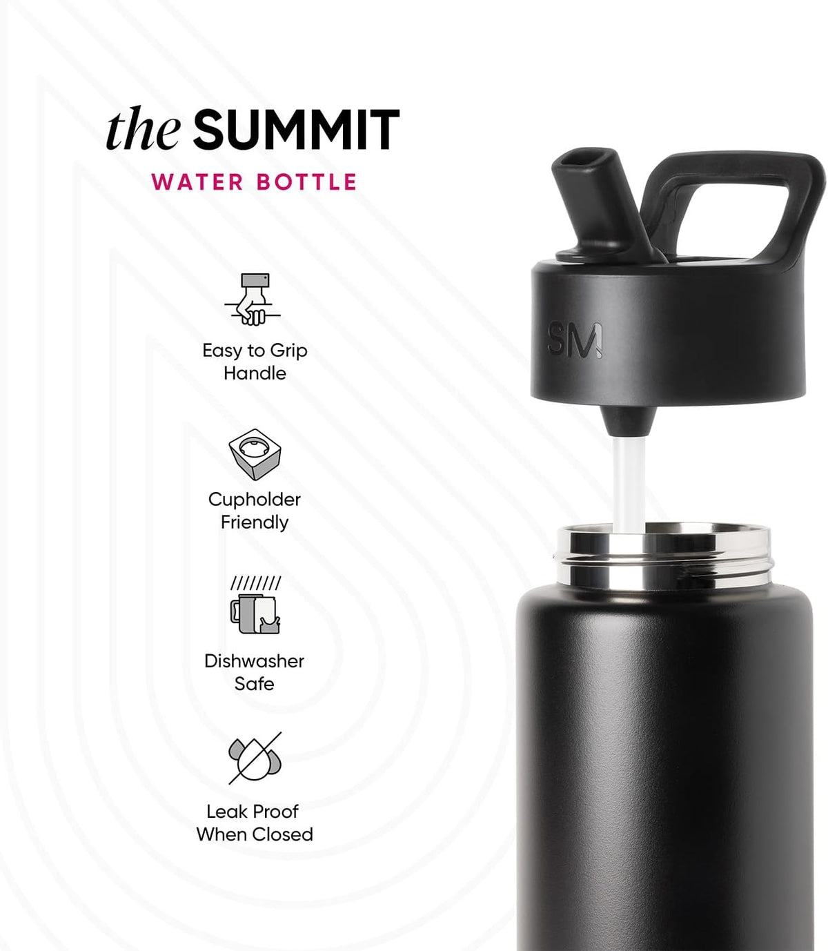 Kids Insulated Water Bottle with Straw Sippy Lid 14 oz Stainless Steel Toddler Cup Spill Proof Leakproof Vacuum Insulated