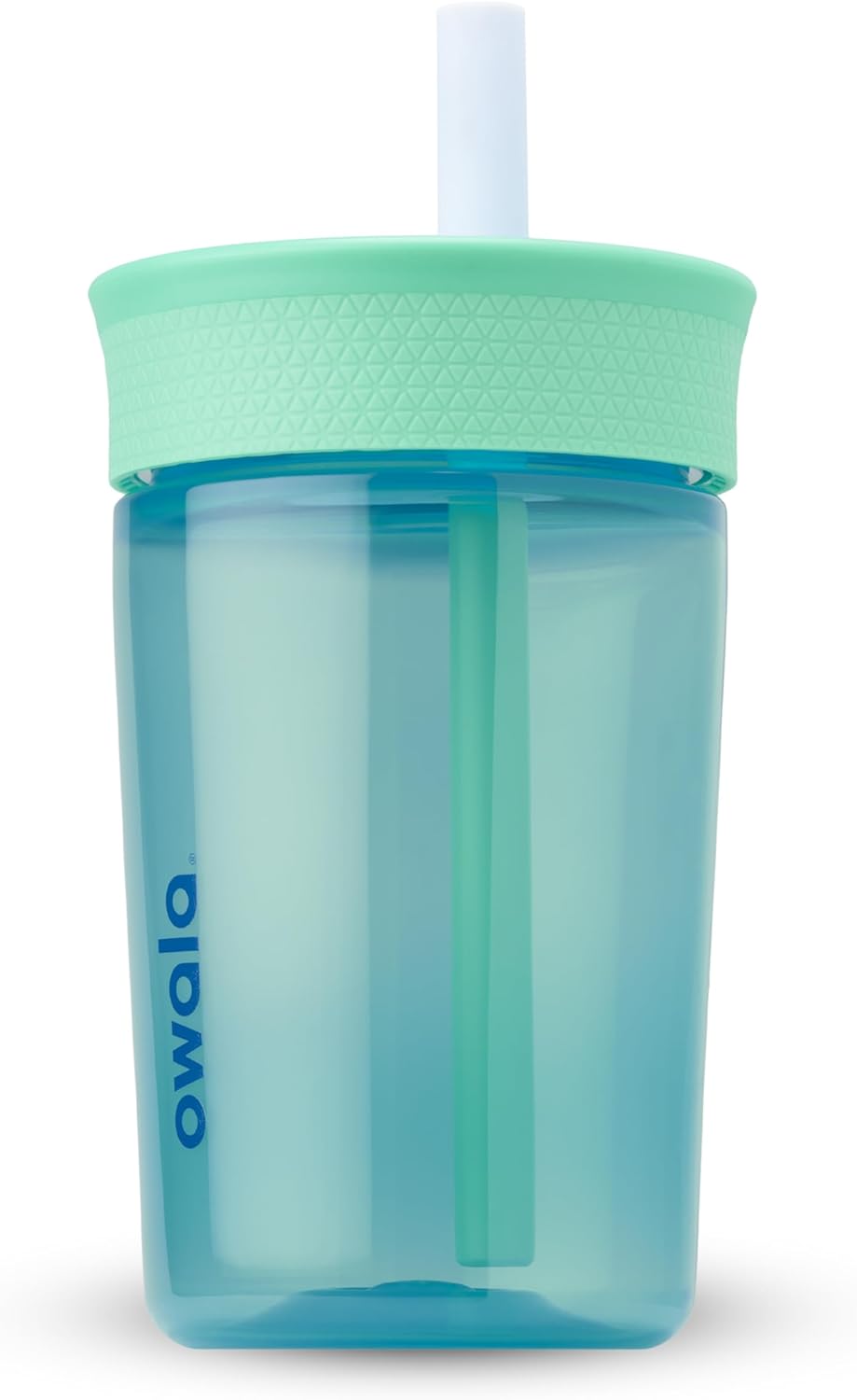 Kids Plastic Water Bottle 15 oz Blues Spill-Resistant Lid Reusable Straw Cup-Holder Friendly BPA Lead and Phthalate-Free