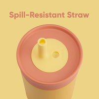 Kids Stainless Steel Tumbler 12 oz Insulated Spill-Resistant Lid Reusable Straw Double-Wall Vacuum Cup-Holder Friendly