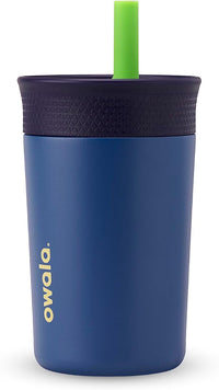 Kids Stainless Steel Tumbler 12 oz Insulated Spill-Resistant Lid Reusable Straw Double-Wall Vacuum Cup-Holder Friendly