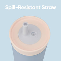 Kids Stainless Steel Tumbler 12 oz Seas The Day Insulated Spill-Resistant Lid Reusable Straw Double-Wall Vacuum Cup-Holder Friendly