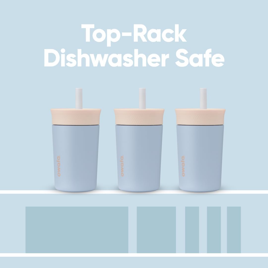 Kids Stainless Steel Tumbler 12 oz Seas The Day Insulated Spill-Resistant Lid Reusable Straw Double-Wall Vacuum Cup-Holder Friendly
