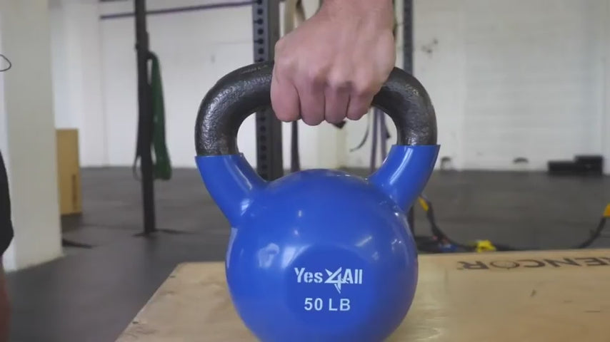 Yes4All Kettlebell en Vinyle pour Musculation KLD1